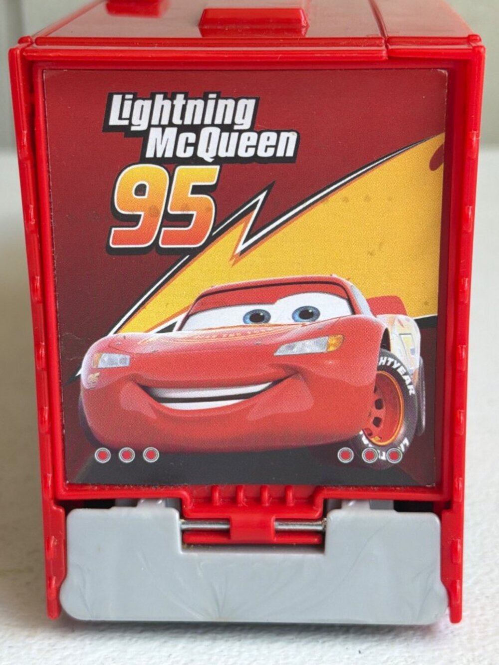 Disney Pixar Cars Lightning McQueen Mack Truck Diecast Toy With Rust-Eze Trailer - Picture 6 of 14